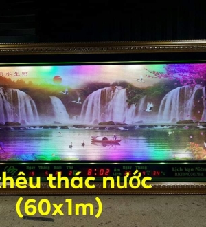 In thêu thác nước